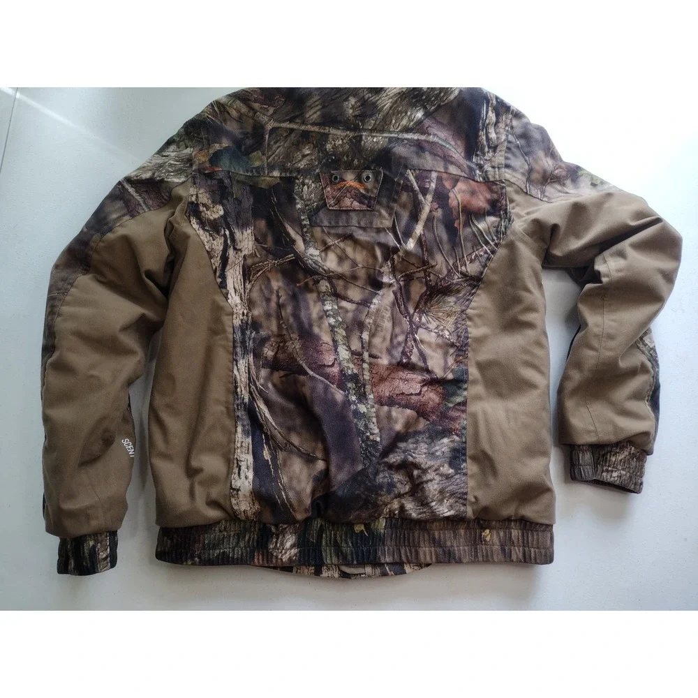 Rustic Ridge Kids Camo Hunting Jacket Scent Stop Hooded Bomber Coat Medium M